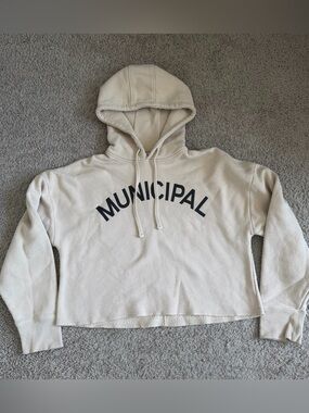 Municipal Cropped M.OG Hoodie Pullover